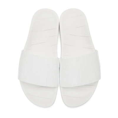 Shop Jimmy Choo White Rubber Rey/m Pool Sandals