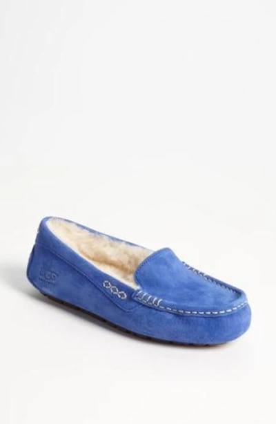 Shop Ugg Ansley Water Resistant Slipper In Sapphire Blue
