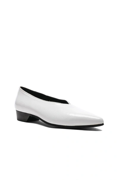 Shop Alumnae V Line Pointy Heel In White