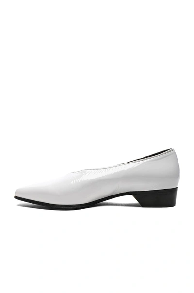Shop Alumnae V Line Pointy Heel In White