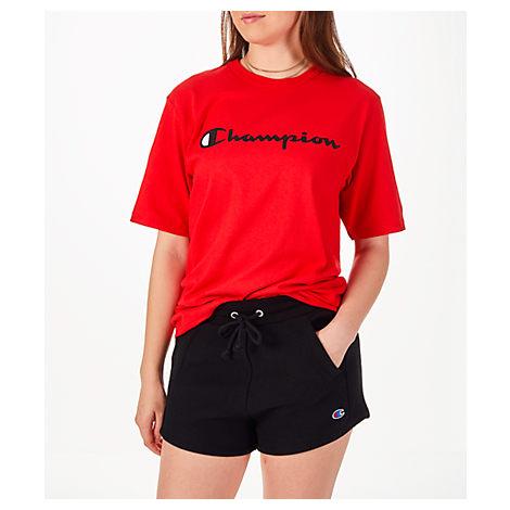 champion red t shirt women's