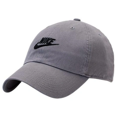 Shop Nike Sportswear H86 Washed Futura Adjustable Back Hat, Women's, Grey
