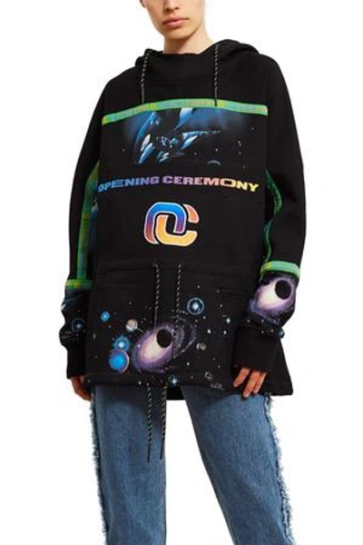 Shop Opening Ceremony Crl Oversized Hoodie In Black Multi