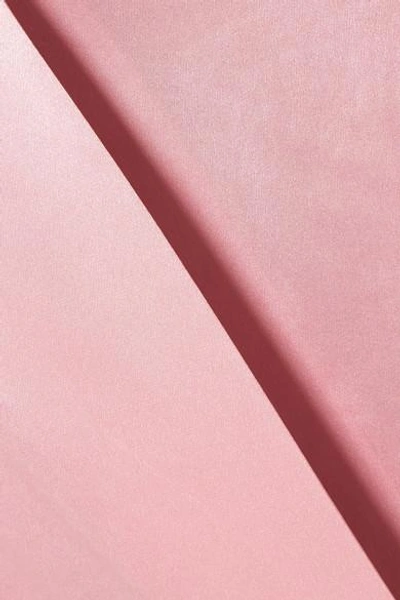 Shop Deitas Harper Wrap-effect Silk-satin Midi Skirt In Pastel Pink