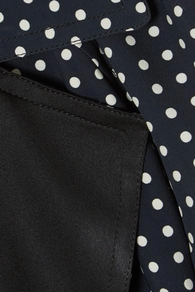 Shop Haider Ackermann Polka-dot Voile Coat In Black