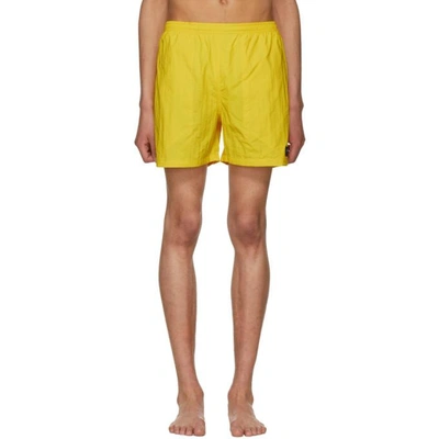 Shop Noah Yellow Swim Shorts