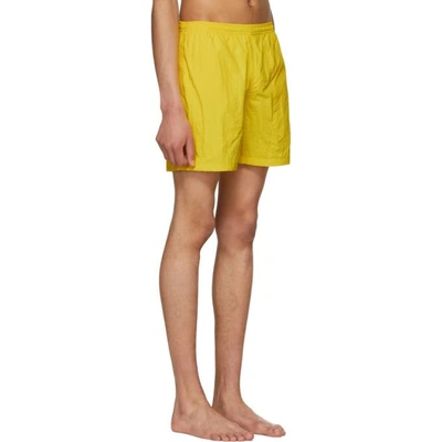 Shop Noah Yellow Swim Shorts