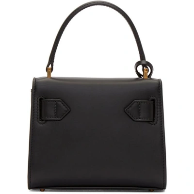 Shop Versace Black Small Icon Logo Double Bag In K41ot Black