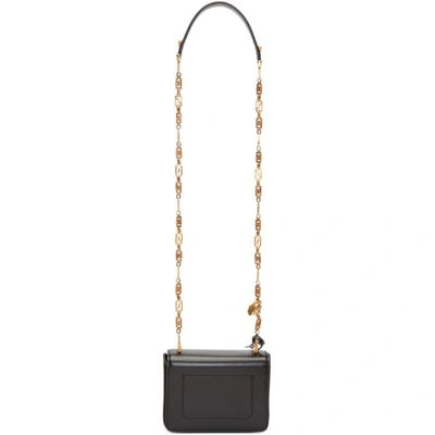Shop Versace Black Small Icon Logo Chain Bag