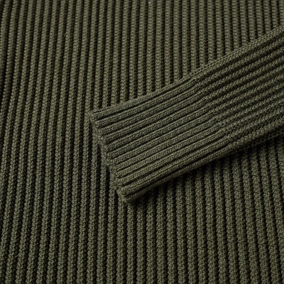 Shop S.n.s Herning S.n.s. Herning Patent Crew Knit In Green