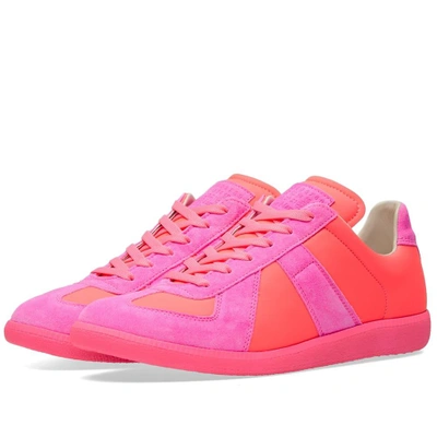 Shop Maison Margiela 22 Fluro Replica Sneaker In Pink