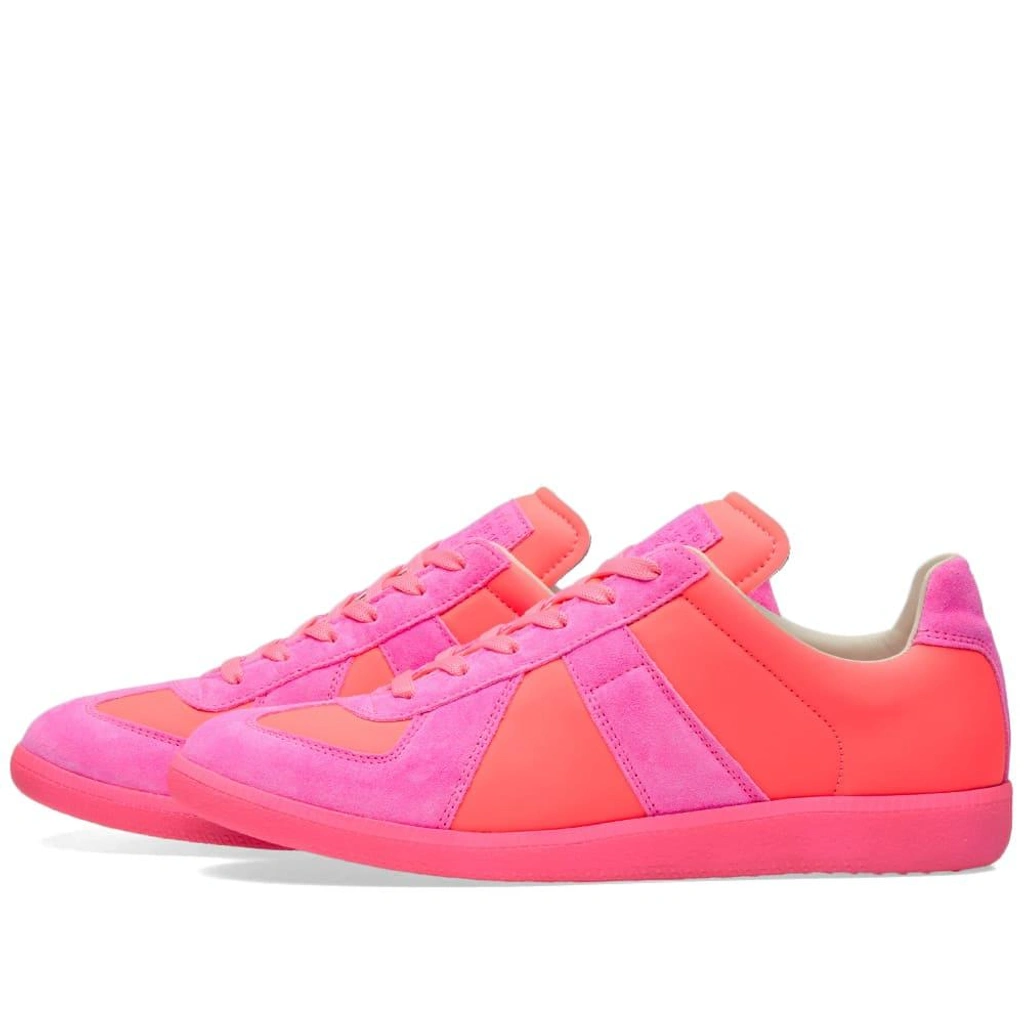 Pink maison margiela sneakers best sale
