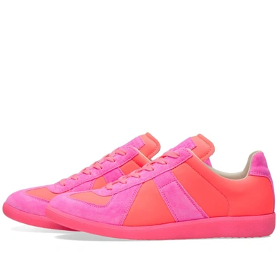 Shop Maison Margiela 22 Fluro Replica Sneaker In Pink