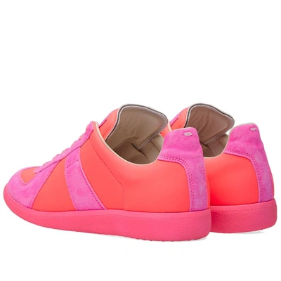 Shop Maison Margiela 22 Fluro Replica Sneaker In Pink