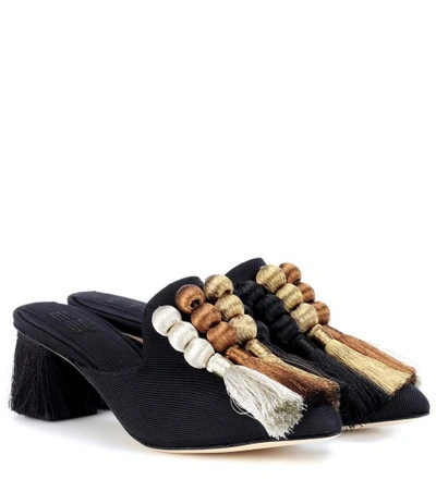 Shop Sanayi313 Callypso Tasselled Mules In Black