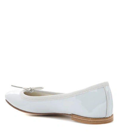 Shop Repetto Cendrillon Patent Leather Ballerinas In Grey