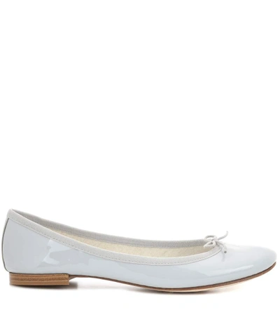 Shop Repetto Cendrillon Patent Leather Ballerinas In Grey