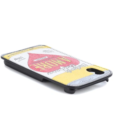 Shop Dolce & Gabbana Iphone X Leather Case In Multicoloured