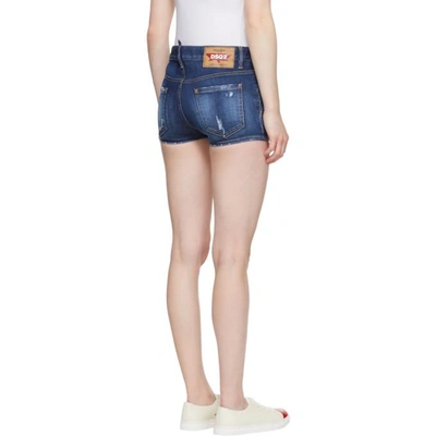 Shop Dsquared2 Blue Cool Girl Denim Shorts