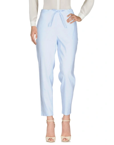 Shop Theory Casual Pants In Sky Blue