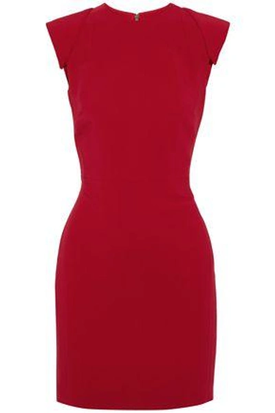 Shop Antonio Berardi Woman Crepe Mini Dress Crimson
