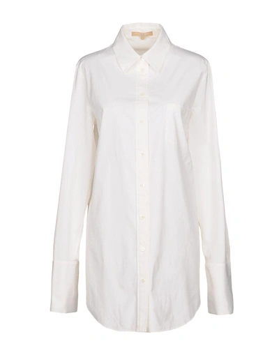 Shop Michael Kors Shirts In White