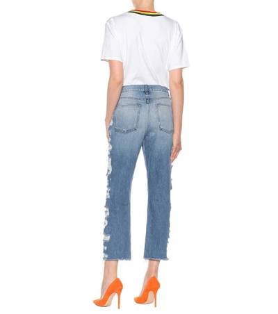 Shop 3x1 W3 Higher Ground Straight Jeans In Blue