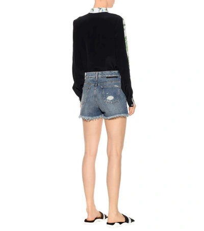 Shop Stella Mccartney Denim Shorts In Blue