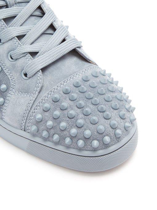 louboutin suede trainers
