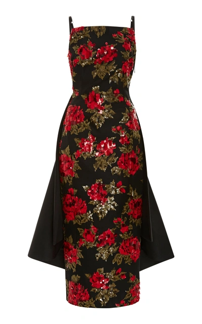 Shop Michael Kors Chine Floral Embroidered Dress
