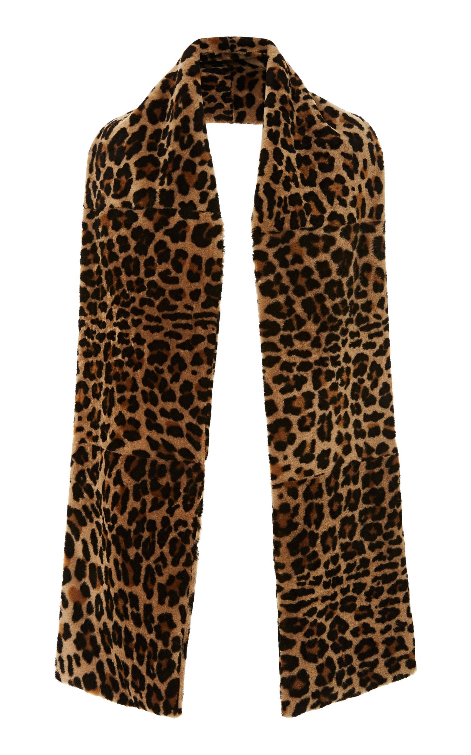 michael kors leopard scarf