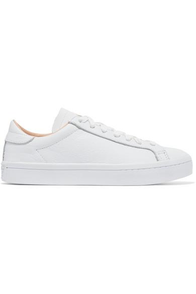 adidas court vantage white leather