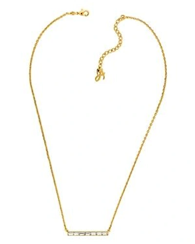 Shop Adore Baguette Bar Necklace, 16 In Gold