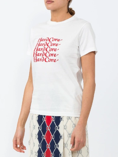 Shop Alexa Chung Hardcore Slogan T-shirt