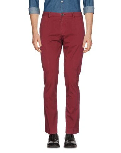 Shop Ps By Paul Smith Casual Pants In Maroon