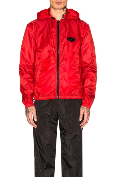 Shop Givenchy Windbreaker In Red