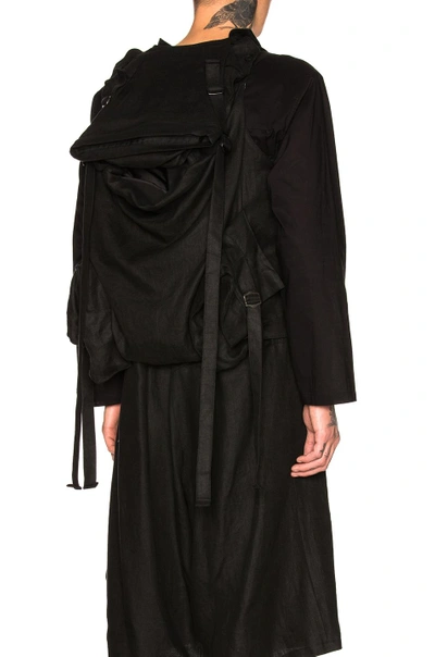 Shop Yohji Yamamoto Bag Peak Vest In Black