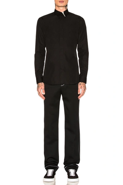 Shop Givenchy Long Sleeve Shirt In Black