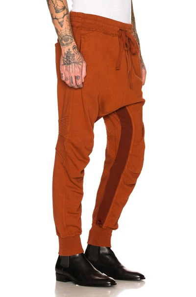 Shop Haider Ackermann Moonshape Jogging Pants In Orange