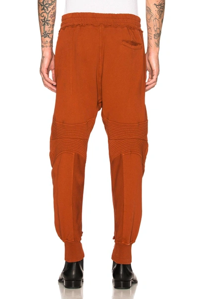 Shop Haider Ackermann Moonshape Jogging Pants In Orange