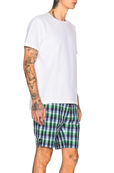 Thom Browne Pique Classic Short Sleeve Tee In White