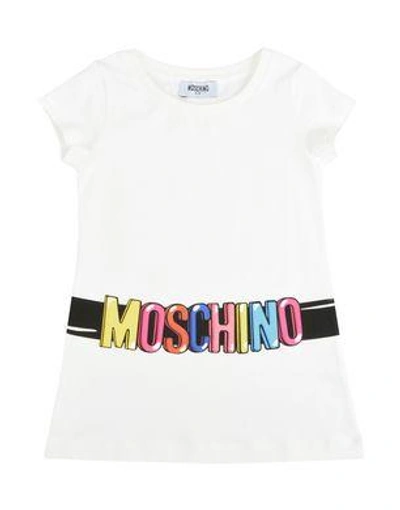 Shop Moschino Short Sleeve T-shirts In Beige