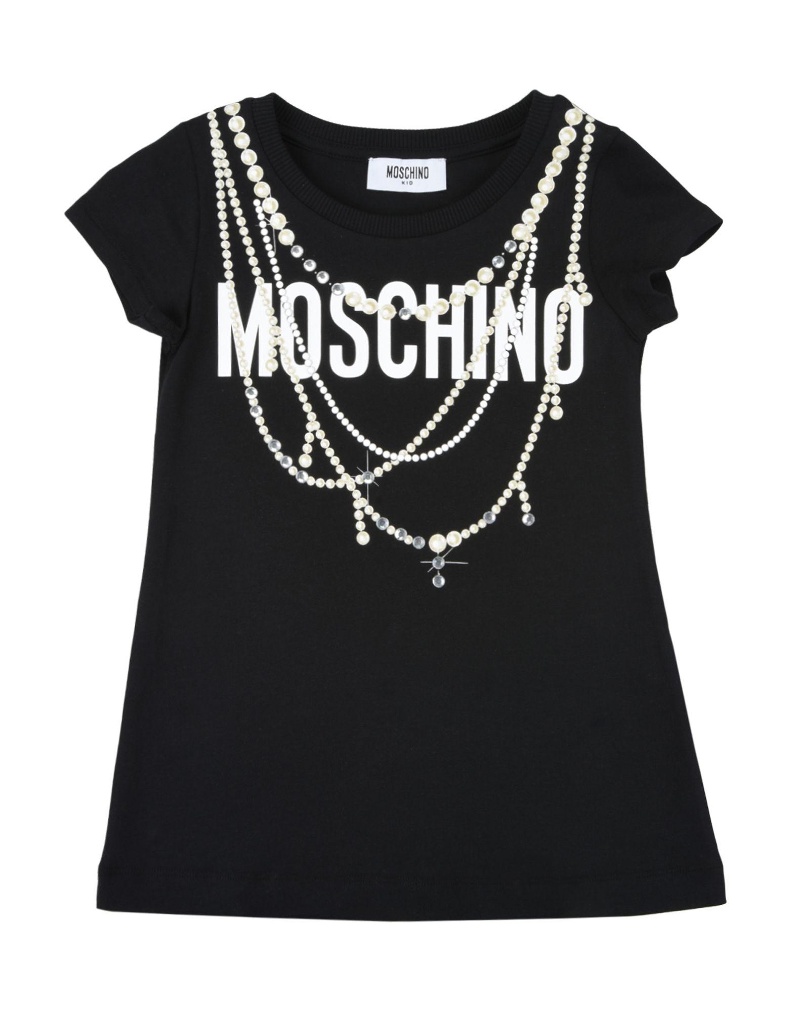 Moschino Short Sleeve T-shirts In Black | ModeSens