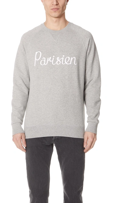 Shop Maison Kitsuné Par Perm Sweatshirt In Grey Melange