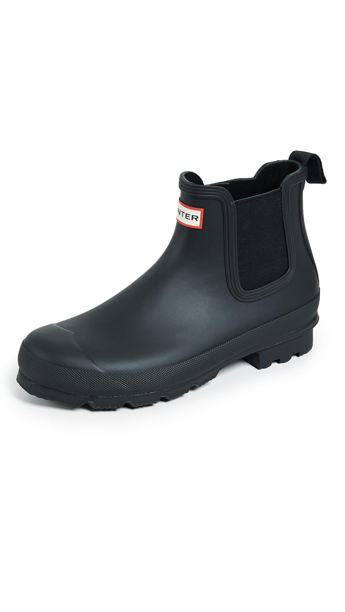 Hunter 'original' Waterproof Chelsea Rain Boot In Black/ Black | ModeSens
