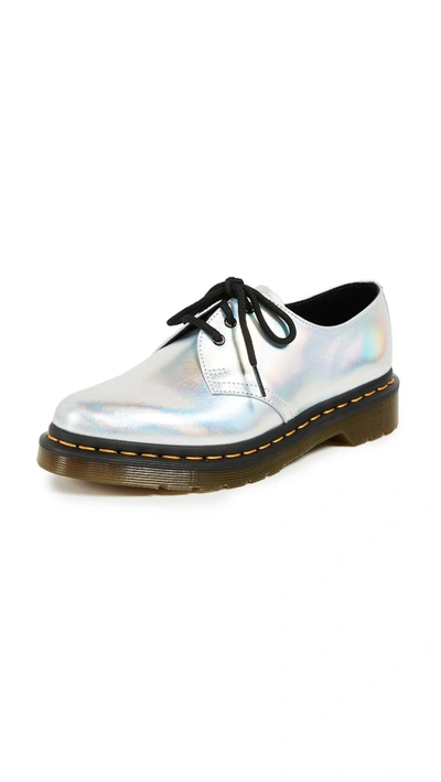 Shop Dr. Martens' 1461 Im Shoes In Silver Laser