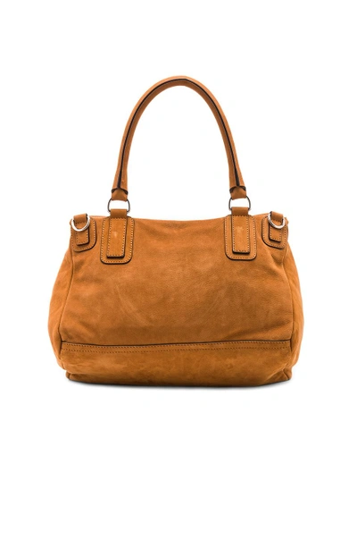 Shop Givenchy Medium Nubuck Pandora In Brown