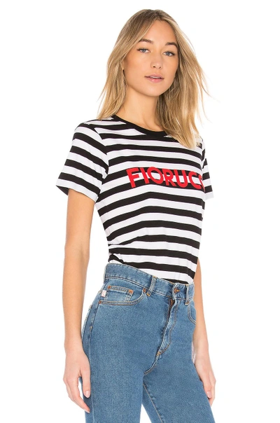 Shop Fiorucci Stripe Classic Tee In Black & White