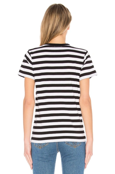 Shop Fiorucci Stripe Classic Tee In Black & White