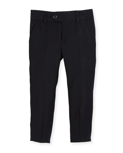 Shop Appaman Straight-leg Suit Pants, Navy